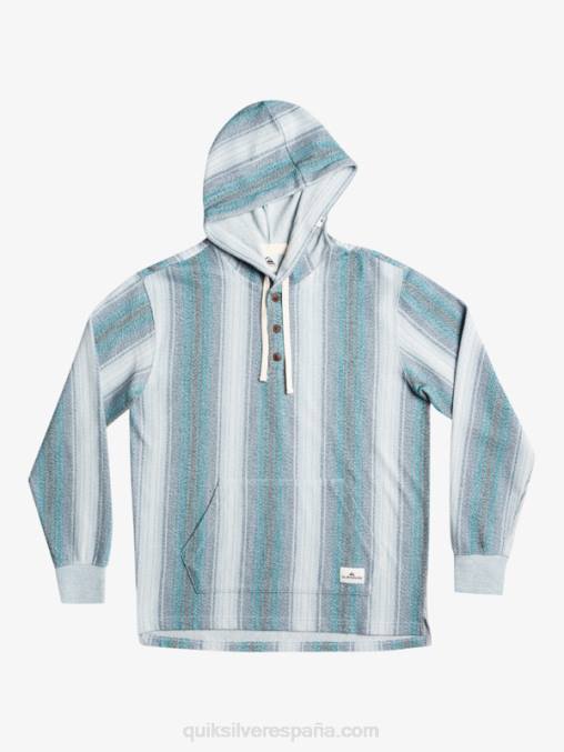 raya baja azul marroquí sudadera con capucha baja henley D6T4D1098 hombres Quiksilver