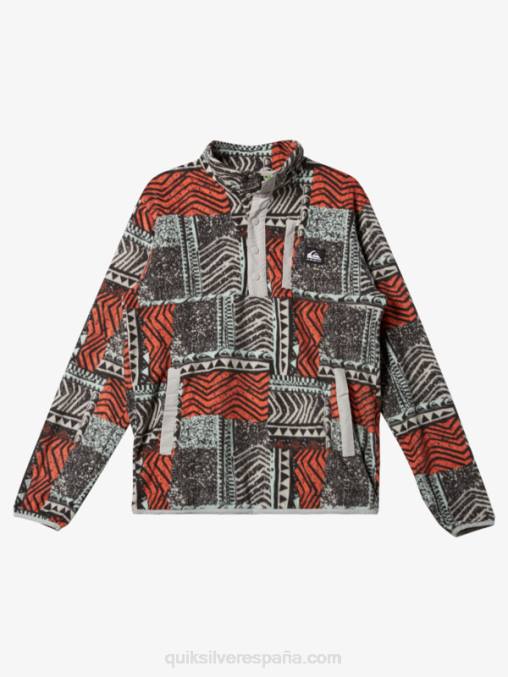 salmón fresco soplado jersey de forro polar con botones de presión sin destino D6T4D1041 hombres Quiksilver