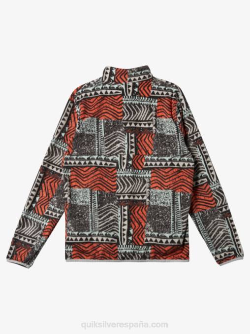 salmón fresco soplado jersey de forro polar con botones de presión sin destino D6T4D1041 hombres Quiksilver