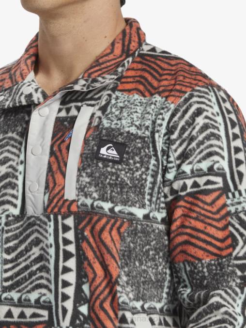salmón fresco soplado jersey de forro polar con botones de presión sin destino D6T4D1041 hombres Quiksilver