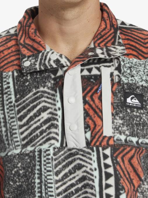 salmón fresco soplado jersey de forro polar con botones de presión sin destino D6T4D1041 hombres Quiksilver