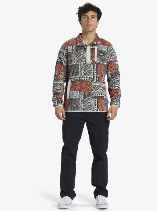salmón fresco soplado jersey de forro polar con botones de presión sin destino D6T4D1041 hombres Quiksilver