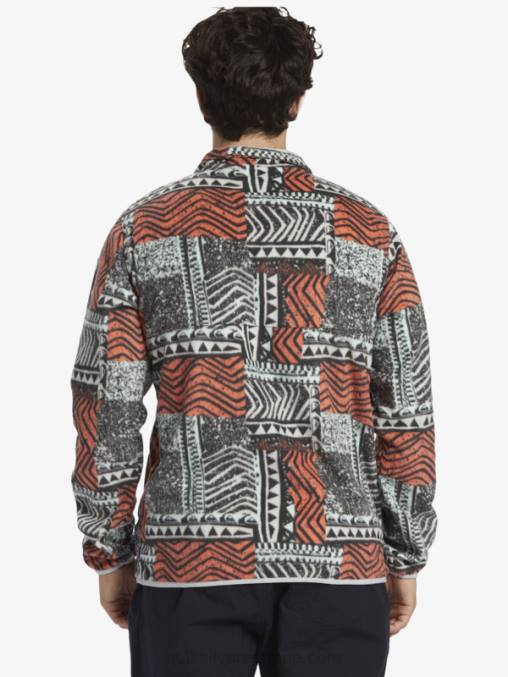 salmón fresco soplado jersey de forro polar con botones de presión sin destino D6T4D1041 hombres Quiksilver