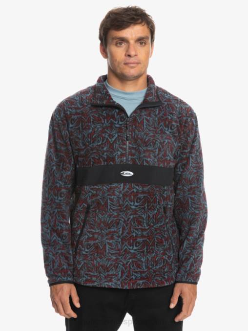 saturno azul provenzal Polar Saturno con media cremallera D6T4D1562 hombres Quiksilver
