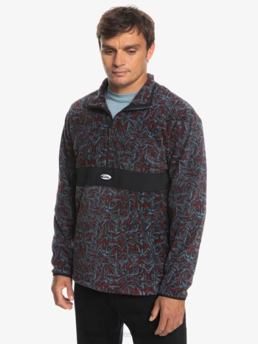 saturno azul provenzal Polar Saturno con media cremallera D6T4D1562 hombres Quiksilver