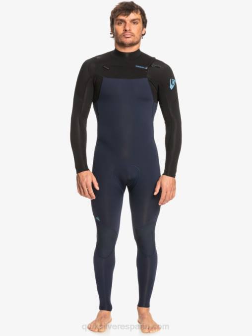 azul marino oscuro/negro Traje de neopreno con cremallera en el pecho para 3/2 sesiones diarias D6T4D1278 hombres Quiksilver
