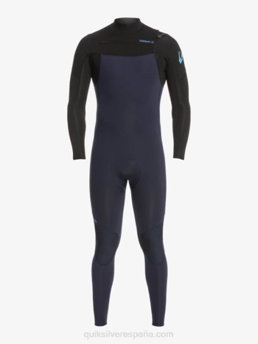 azul marino oscuro/negro Traje de neopreno con cremallera en el pecho para 3/2 sesiones diarias D6T4D1278 hombres Quiksilver