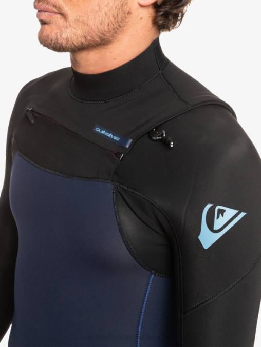 azul marino oscuro/negro Traje de neopreno con cremallera en el pecho para 3/2 sesiones diarias D6T4D1278 hombres Quiksilver