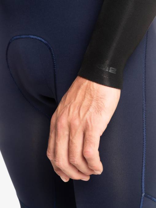 azul marino oscuro/negro Traje de neopreno con cremallera en el pecho para 3/2 sesiones diarias D6T4D1278 hombres Quiksilver