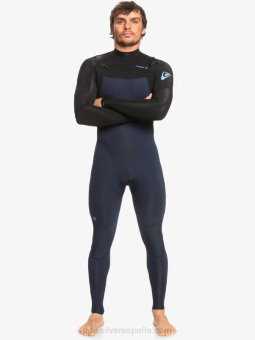 azul marino oscuro/negro Traje de neopreno con cremallera en el pecho para 3/2 sesiones diarias D6T4D1278 hombres Quiksilver