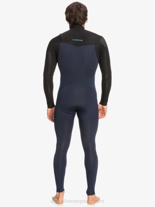 azul marino oscuro/negro Traje de neopreno con cremallera en el pecho para 3/2 sesiones diarias D6T4D1278 hombres Quiksilver