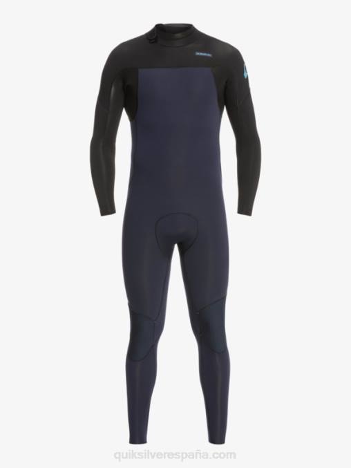 azul marino oscuro/negro Traje de neopreno con cremallera trasera para 3/2 sesiones diarias D6T4D927 hombres Quiksilver