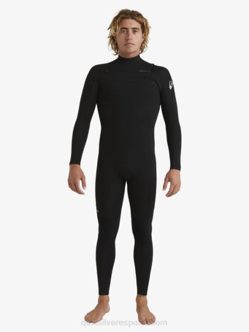 negro Traje de neopreno con cremallera en el pecho para 3/2 sesiones diarias D6T4D1280 hombres Quiksilver