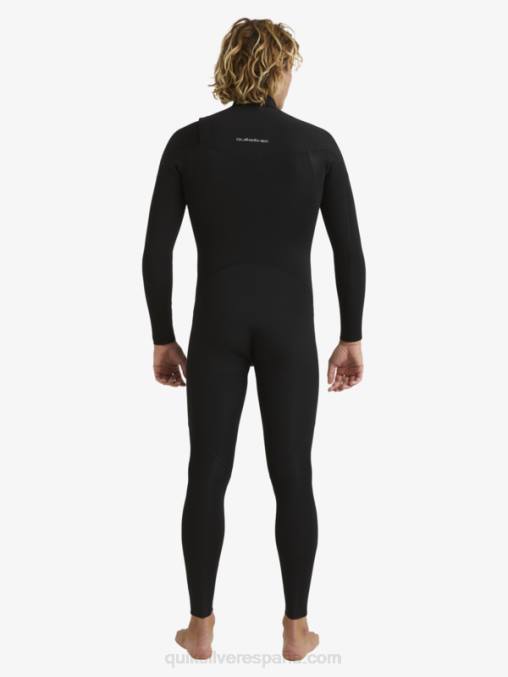 negro Traje de neopreno con cremallera en el pecho para 3/2 sesiones diarias D6T4D1280 hombres Quiksilver