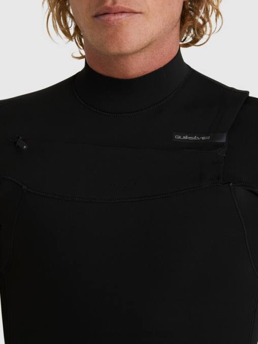 negro Traje de neopreno con cremallera en el pecho para 3/2 sesiones diarias D6T4D1280 hombres Quiksilver