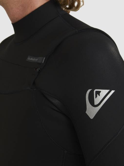 negro Traje de neopreno con cremallera en el pecho para 3/2 sesiones diarias D6T4D1280 hombres Quiksilver