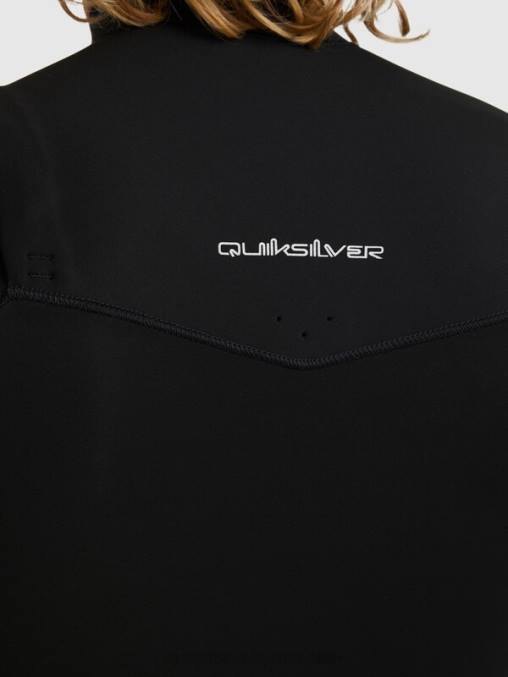 negro Traje de neopreno con cremallera en el pecho para 3/2 sesiones diarias D6T4D1280 hombres Quiksilver