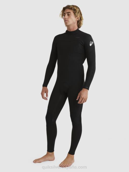 negro Traje de neopreno con cremallera trasera para 3/2 sesiones diarias D6T4D928 hombres Quiksilver