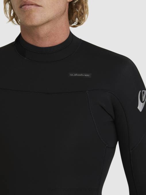 negro Traje de neopreno con cremallera trasera para 3/2 sesiones diarias D6T4D928 hombres Quiksilver