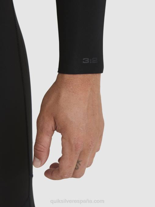 negro Traje de neopreno con cremallera trasera para 3/2 sesiones diarias D6T4D928 hombres Quiksilver