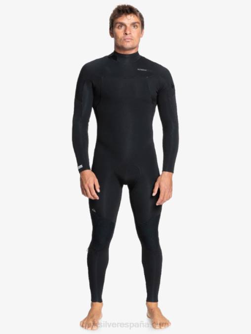 negro Traje de neopreno con cremallera trasera para 4/3 sesiones diarias D6T4D1174 hombres Quiksilver