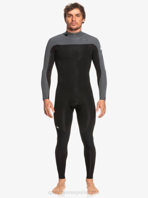 negro/bronce Traje de neopreno con cremallera trasera para 3/2 sesiones diarias D6T4D926 hombres Quiksilver