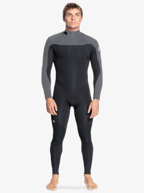 negro/bronce Traje de neopreno con cremallera trasera para 4/3 sesiones diarias D6T4D1173 hombres Quiksilver