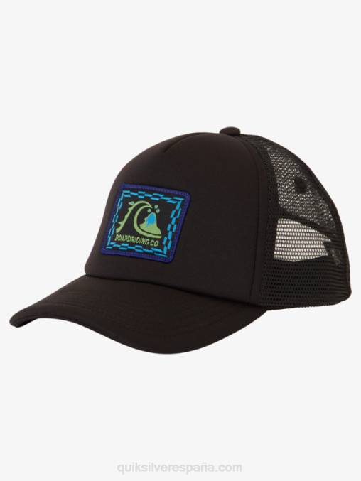 negro gorra de camionero con pico furtivo 2-7 D6T4D1891 Niños Quiksilver