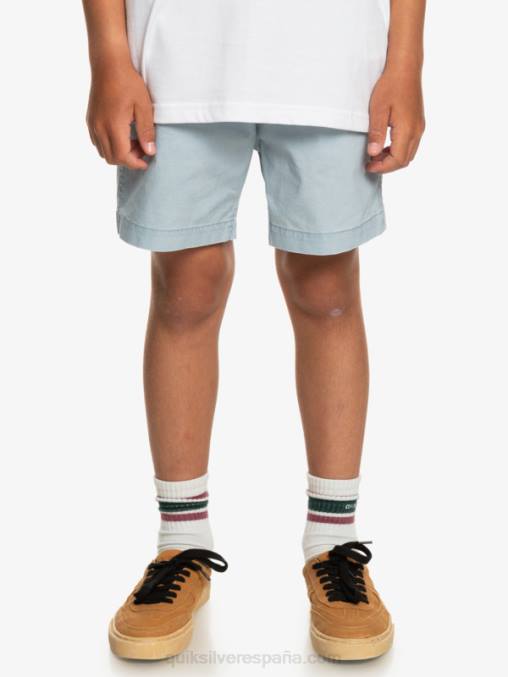 azul celeste 8-16 taxer 15 pantalones cortos con cintura elástica D6T4D2082 Niños Quiksilver