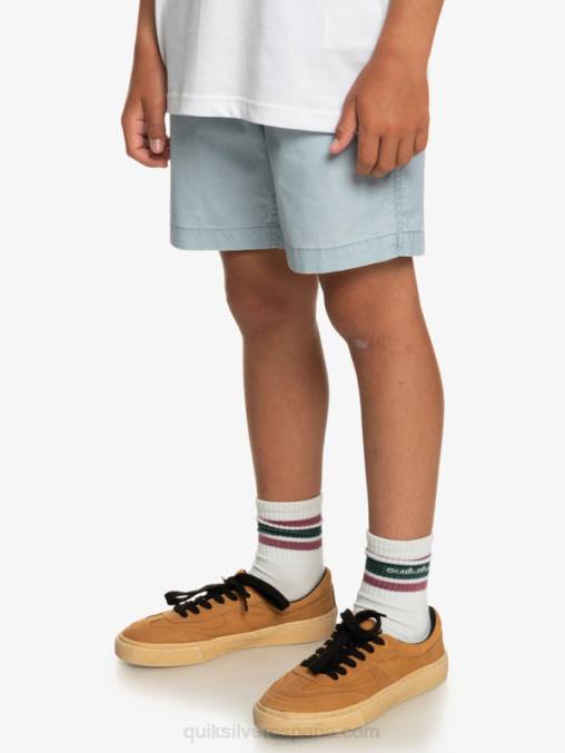 azul celeste 8-16 taxer 15 pantalones cortos con cintura elástica D6T4D2082 Niños Quiksilver