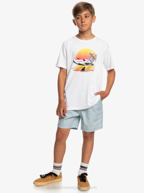 azul celeste 8-16 taxer 15 pantalones cortos con cintura elástica D6T4D2082 Niños Quiksilver