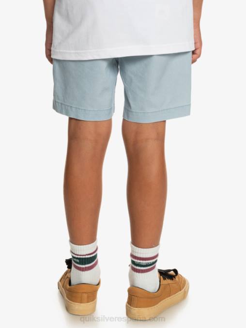 azul celeste 8-16 taxer 15 pantalones cortos con cintura elástica D6T4D2082 Niños Quiksilver