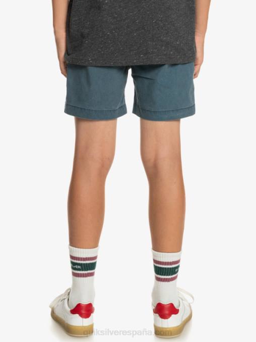 azul marino medianoche 8-16 taxer 15 pantalones cortos con cintura elástica D6T4D2081 Niños Quiksilver