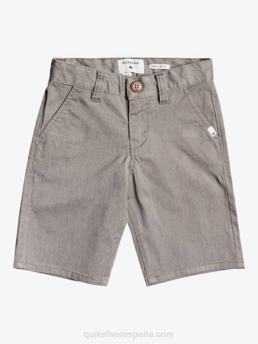brezo gris claro 2-7 shorts chinos elásticos daily union D6T4D2105 Niños Quiksilver
