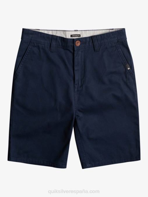 chaqueta azul marino 8-16 todos los días 17 pantalones cortos chinos D6T4D2289 Niños Quiksilver