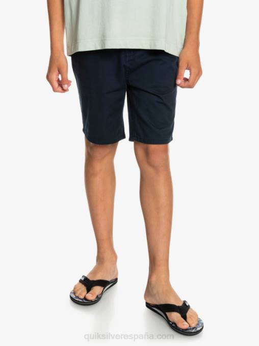 chaqueta azul marino 8-16 todos los días 17 pantalones cortos chinos D6T4D2289 Niños Quiksilver