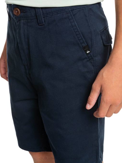 chaqueta azul marino 8-16 todos los días 17 pantalones cortos chinos D6T4D2289 Niños Quiksilver