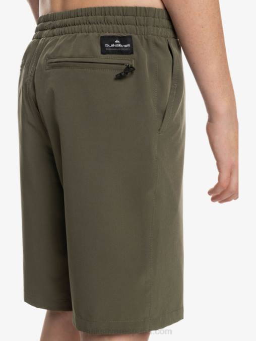 hoja de uva 8-16 ocean elástico amph yth 18 shorts híbridos D6T4D2255 Niños Quiksilver