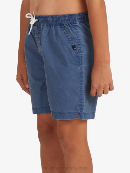 insignias azules 8-16 taxer 15 pantalones cortos con cintura elástica D6T4D2083 Niños Quiksilver