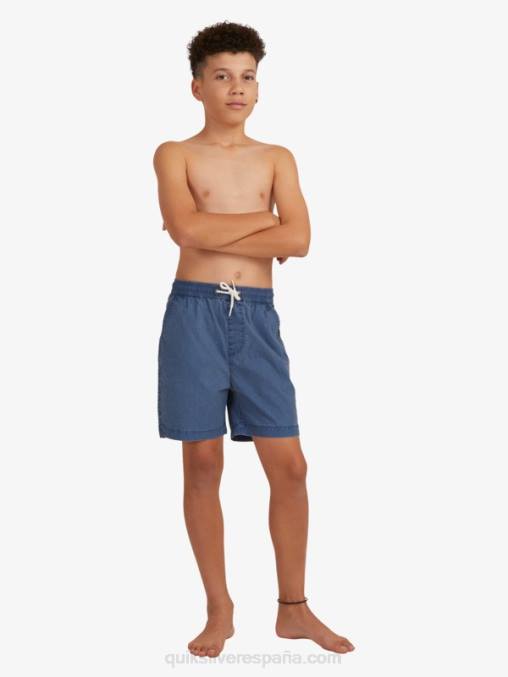 insignias azules 8-16 taxer 15 pantalones cortos con cintura elástica D6T4D2083 Niños Quiksilver