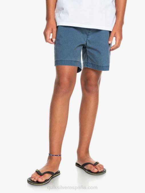 insignias azules 8-16 taxer 15 pantalones cortos con cintura elástica D6T4D2083 Niños Quiksilver