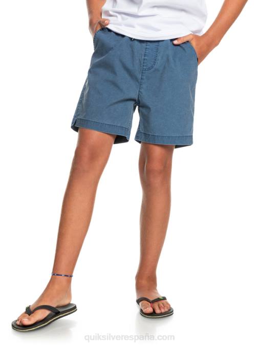 insignias azules 8-16 taxer 15 pantalones cortos con cintura elástica D6T4D2083 Niños Quiksilver