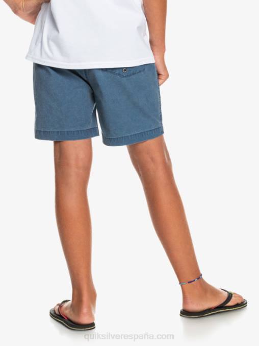 insignias azules 8-16 taxer 15 pantalones cortos con cintura elástica D6T4D2083 Niños Quiksilver