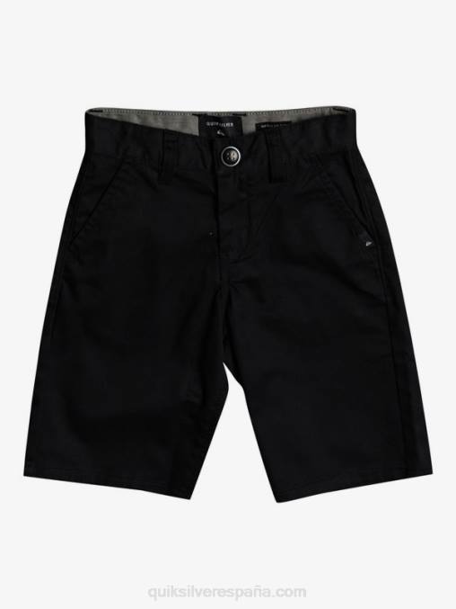 negro 2-7 shorts chinos elásticos daily union D6T4D2102 Niños Quiksilver