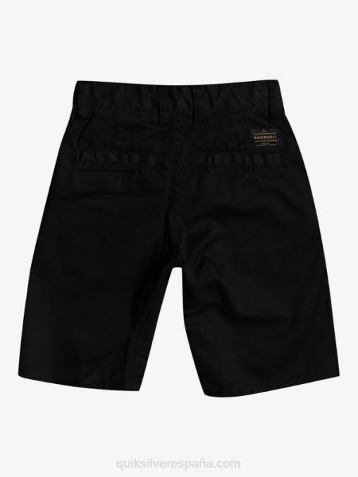 negro 2-7 shorts chinos elásticos daily union D6T4D2102 Niños Quiksilver