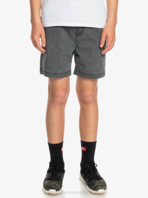 negro 8-16 taxer 15 pantalones cortos con cintura elástica D6T4D2079 Niños Quiksilver