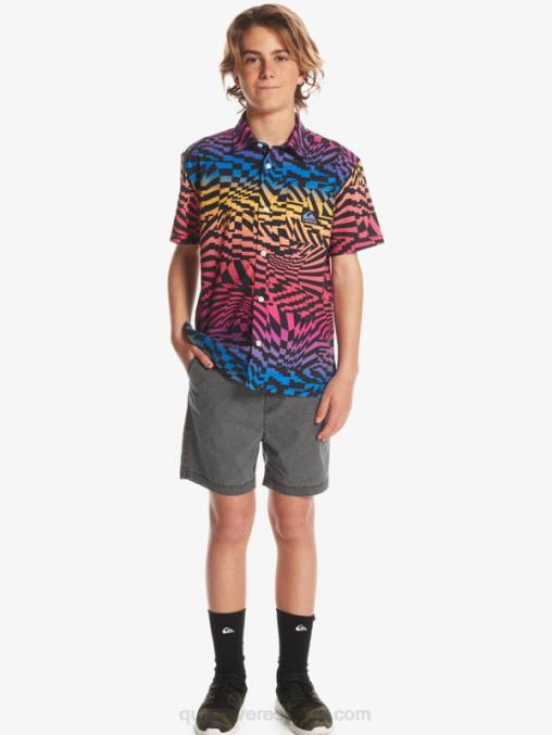 negro 8-16 taxer 15 pantalones cortos con cintura elástica D6T4D2079 Niños Quiksilver