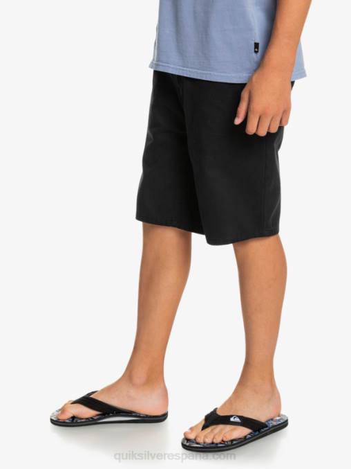 negro 8-16 todos los días 17 pantalones cortos chinos D6T4D2287 Niños Quiksilver