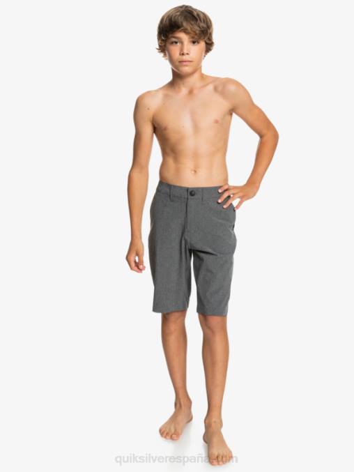 negro 8-16 union heather anfibio 19 pantalones cortos híbridos D6T4D2313 Niños Quiksilver