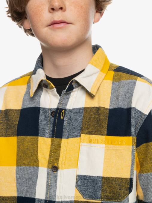 abedul madre mosca 223 8-16 motherfly camisa de franela de manga larga D6T4D2306 Niños Quiksilver